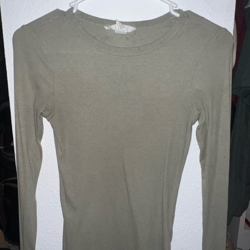 Robbed Fitted Long Sleeve Top